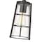 Z-Lite Helix 1 Light Outdoor Chain Mount Ceiling Fixture, Black And Clear Seedy 591CHM-BK - alternate 2